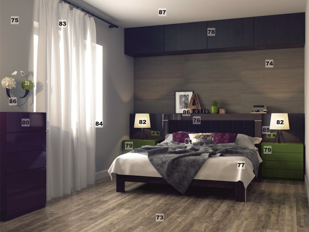 Ремонт в спальне двухкомнатной квартиры квартиры материалами из ТЦ Радуга